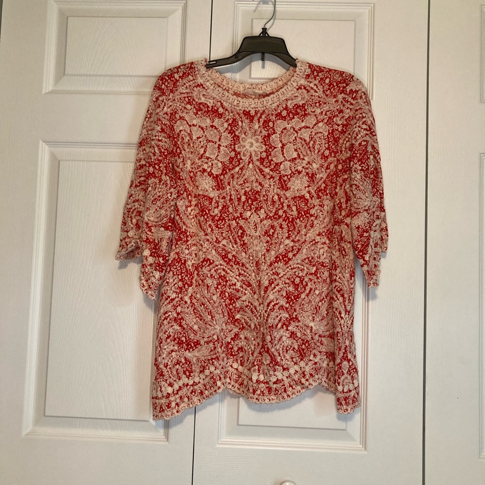Solitaire Top Size Large with Embroidery Pattern